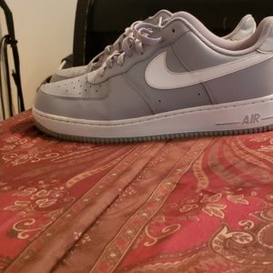 Nike Air Force 1 (Grey& White) Sz. 13